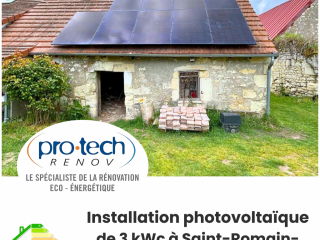 Installation photovoltaïque de 3 kwc près de Saint-Aignan Installation photovoltaïque de 3 kwc près de Saint-Aignan